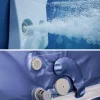 Vaste spa 6 plaatsen, 160cm vierkant, hydromassage met 4 kussens, 8 filters en afdekzeil