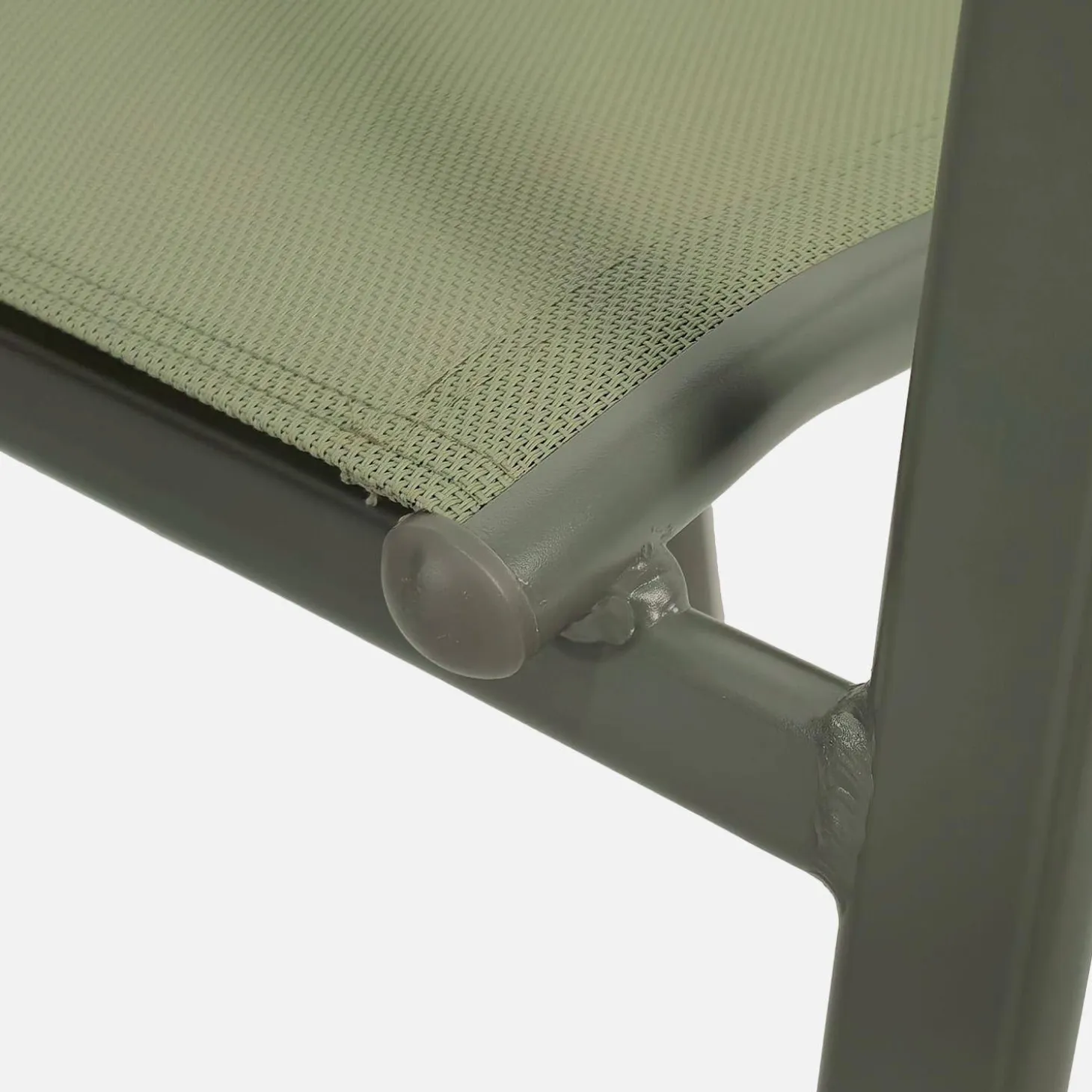 Verlengbare tuintafel met 10 stoelen van aluminium en textileen