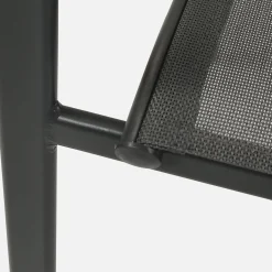 Verlengbare tuintafel met 10 stoelen van aluminium en textileen