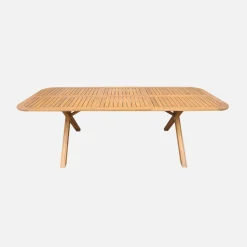 Verlengbare tuintafel van acaciahout voor 6-8 personen