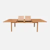 Verlengbare tuintafel voor 6-12 personen van eucalyptushout
