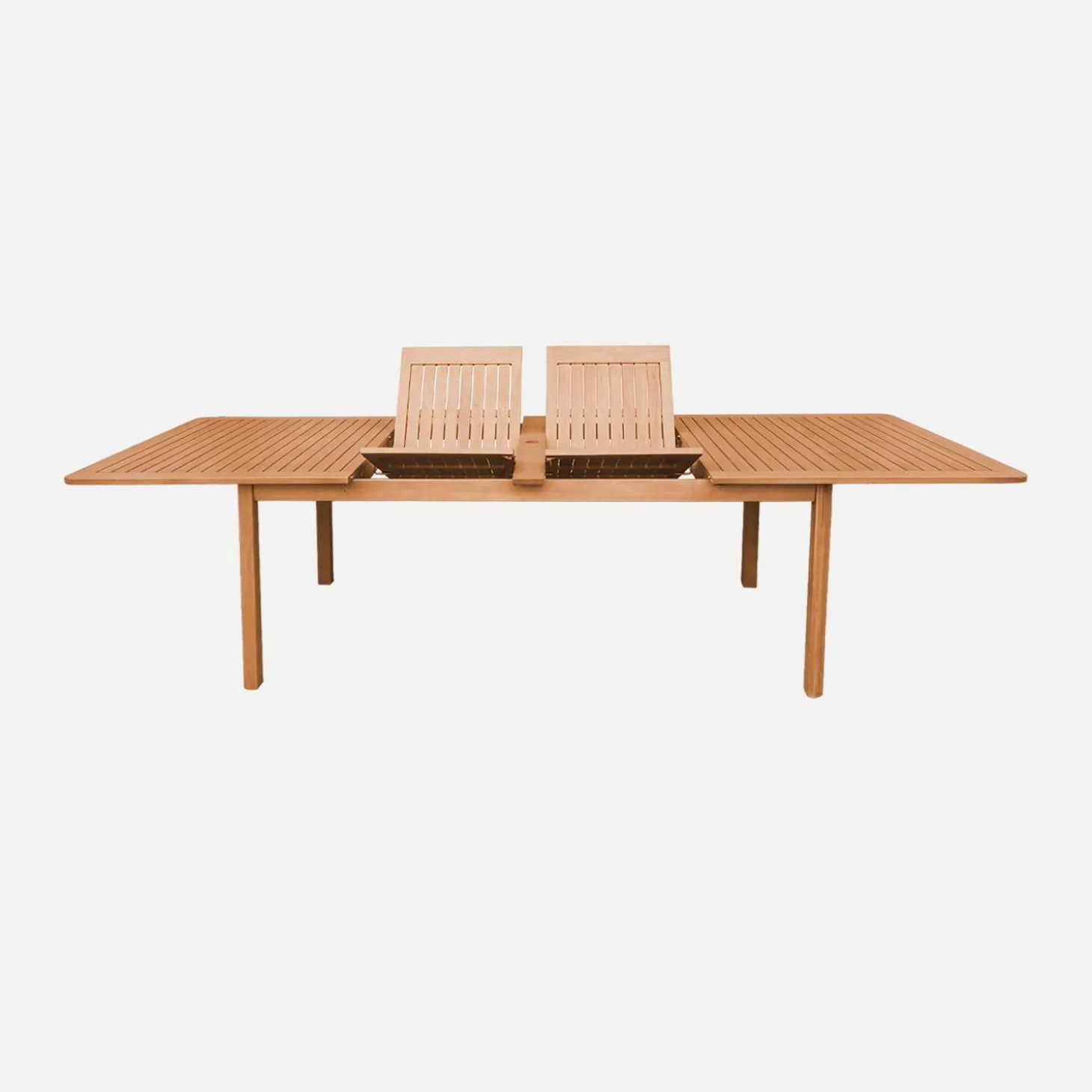 Verlengbare tuintafel voor 6-12 personen van eucalyptushout