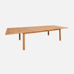 Verlengbare tuintafel voor 6-12 personen van eucalyptushout