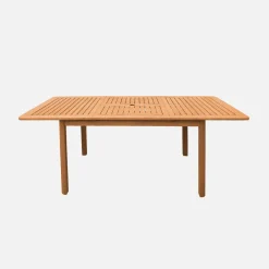 Verlengbare tuintafel voor 4-6 personen van eucalyptushout