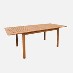 Verlengbare tuintafel voor 4-6 personen van eucalyptushout