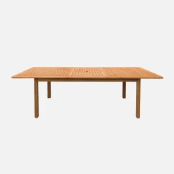 Verlengbare tuintafel voor 6-8 personen van eucalyptushout