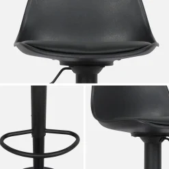 Verstelbare barkrukken 61,5/83,5cm kunstleer (set van 2)