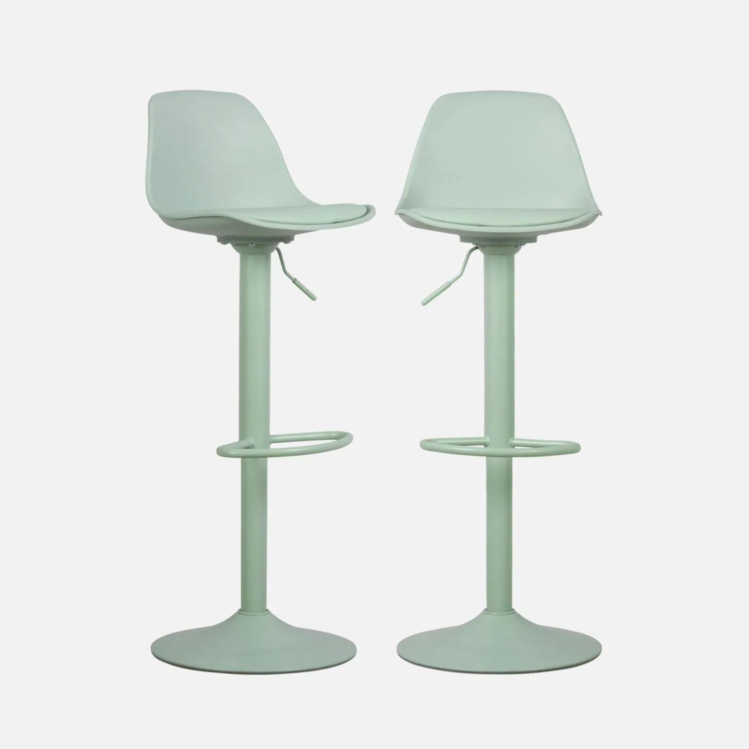 Verstelbare barkrukken 61,5/83,5cm kunstleer (set van 2)