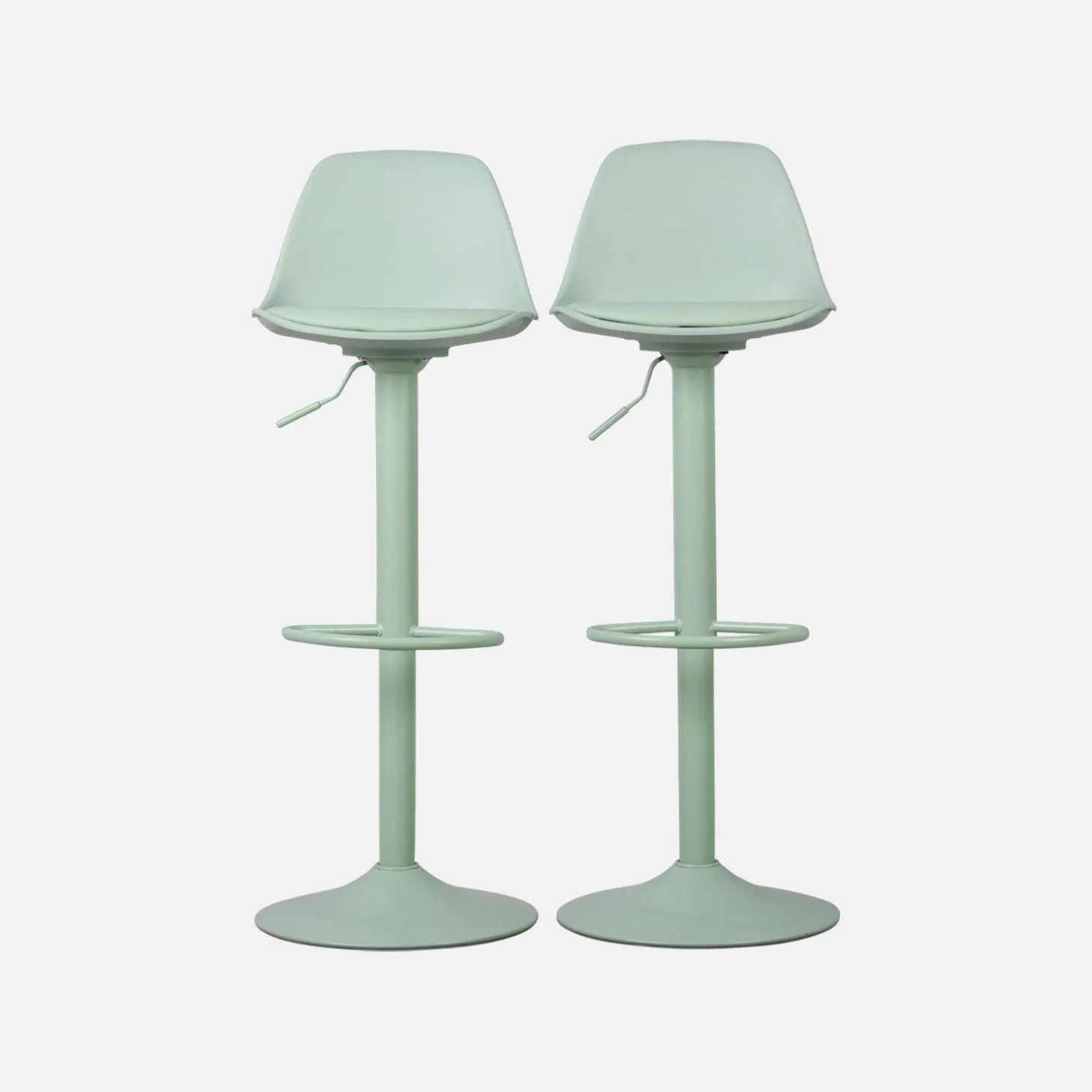 Verstelbare barkrukken 61,5/83,5cm kunstleer (set van 2)