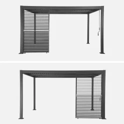 Verstelbare lamellenwand 130cm voor Palace pergola