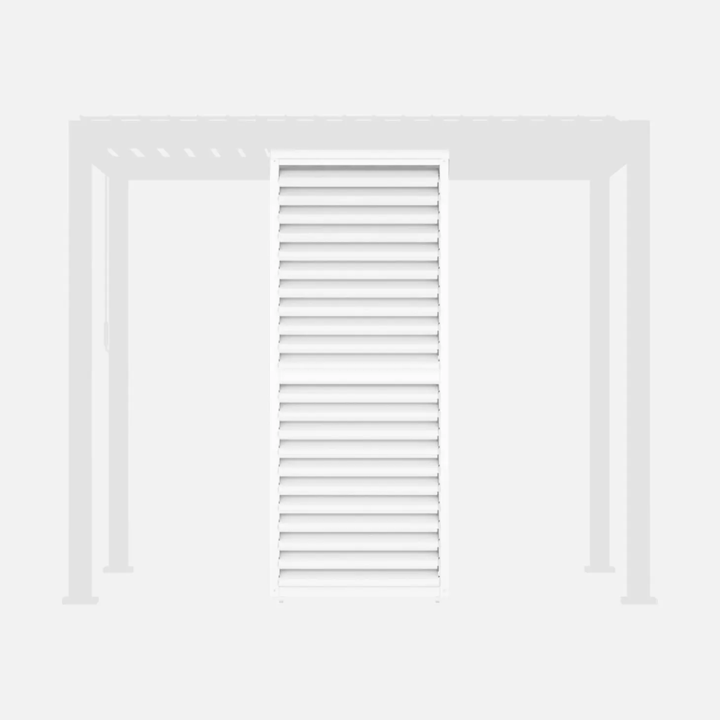 Verstelbare lamellenwand 100cm voor Triomphe pergola