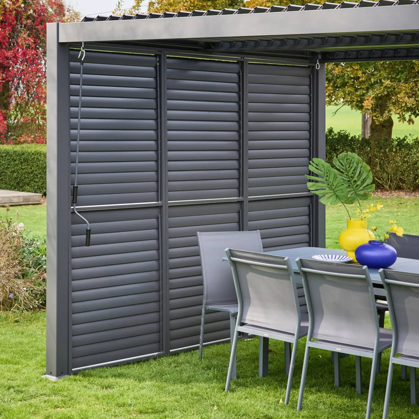 Verstelbare lamellenwand 100cm voor Palace pergola
