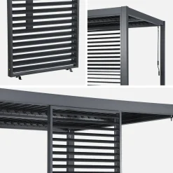 Verstelbare lamellenwand 100cm voor Palace pergola