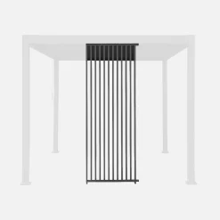 Verticale lamellenwand 100cm voor Triomphe pergola