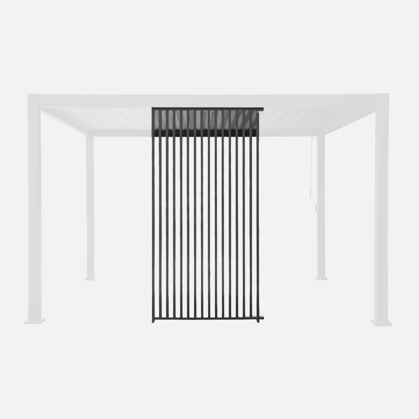 Verticale lamellenwand 130cm voor Triomphe pergola
