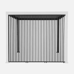 3 verticale lamellenwanden 100cm voor Triomphe pergola