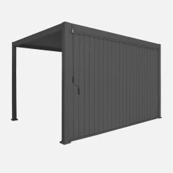 Verticale lamellenwand 4m aluminium voor pergola 4x3m Triomphe
