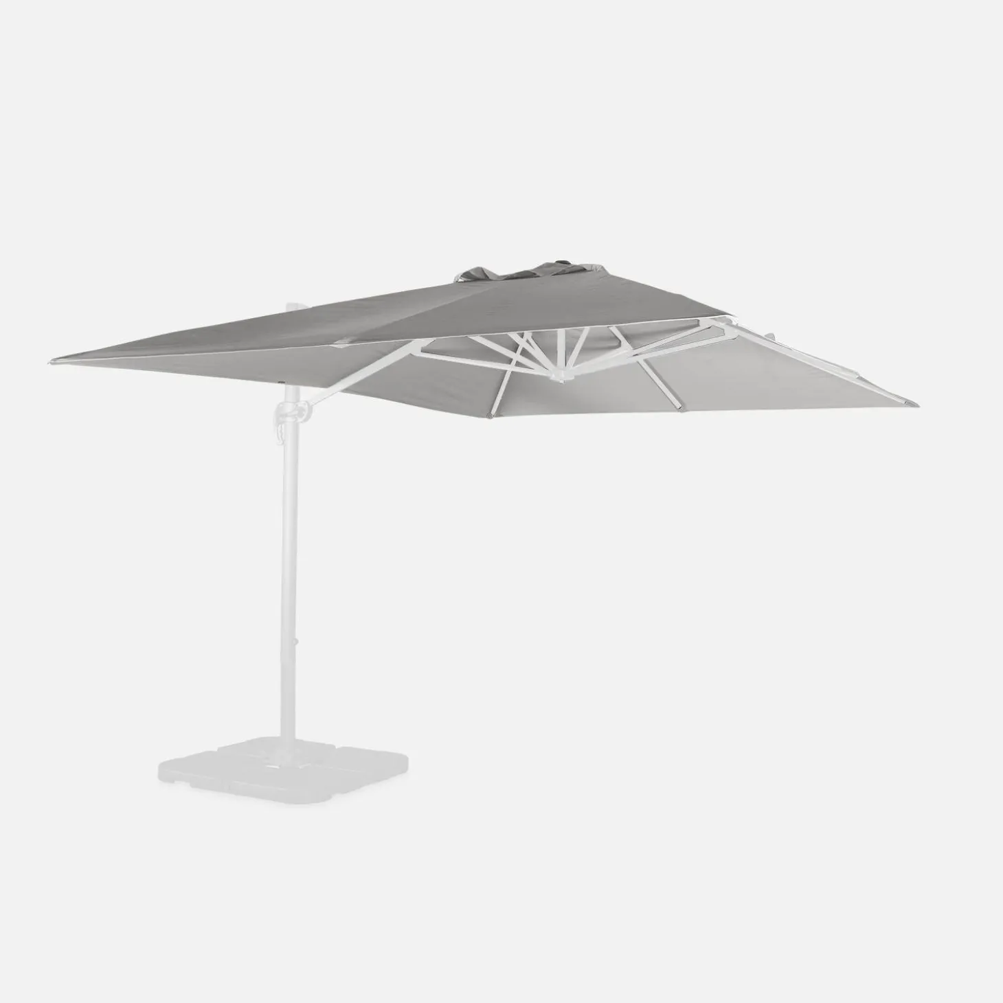 Vervangend doek voor Wimereux parasols 3x4m