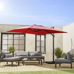 Vervangend parasoldoek zweefparasol 3x3m