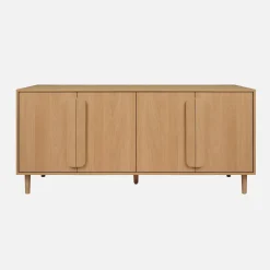 Vintage dressoir houtdecor 4 deuren 160cm