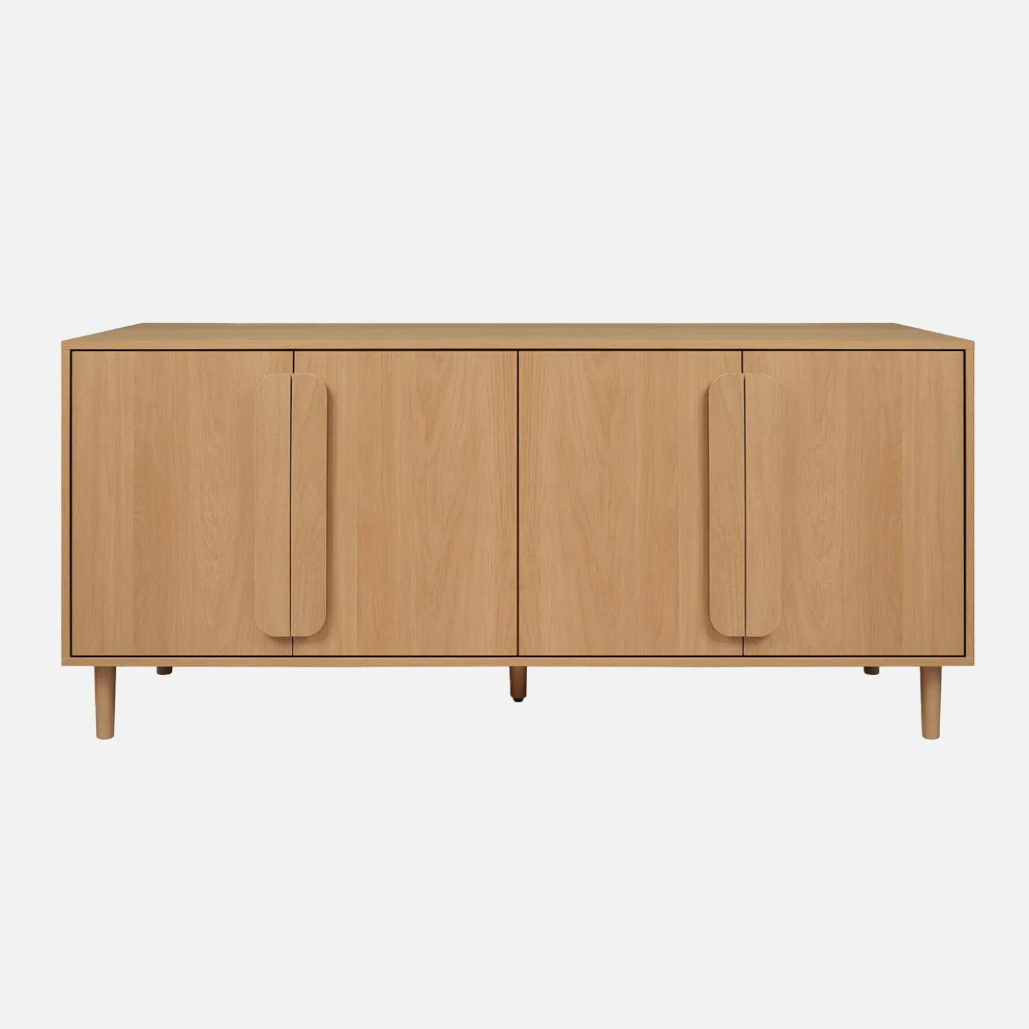 Vintage dressoir houtdecor 4 deuren 160cm