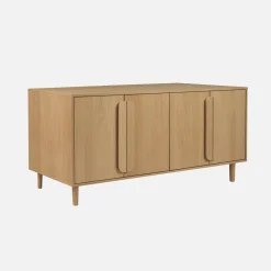 Vintage dressoir houtdecor 4 deuren 160cm