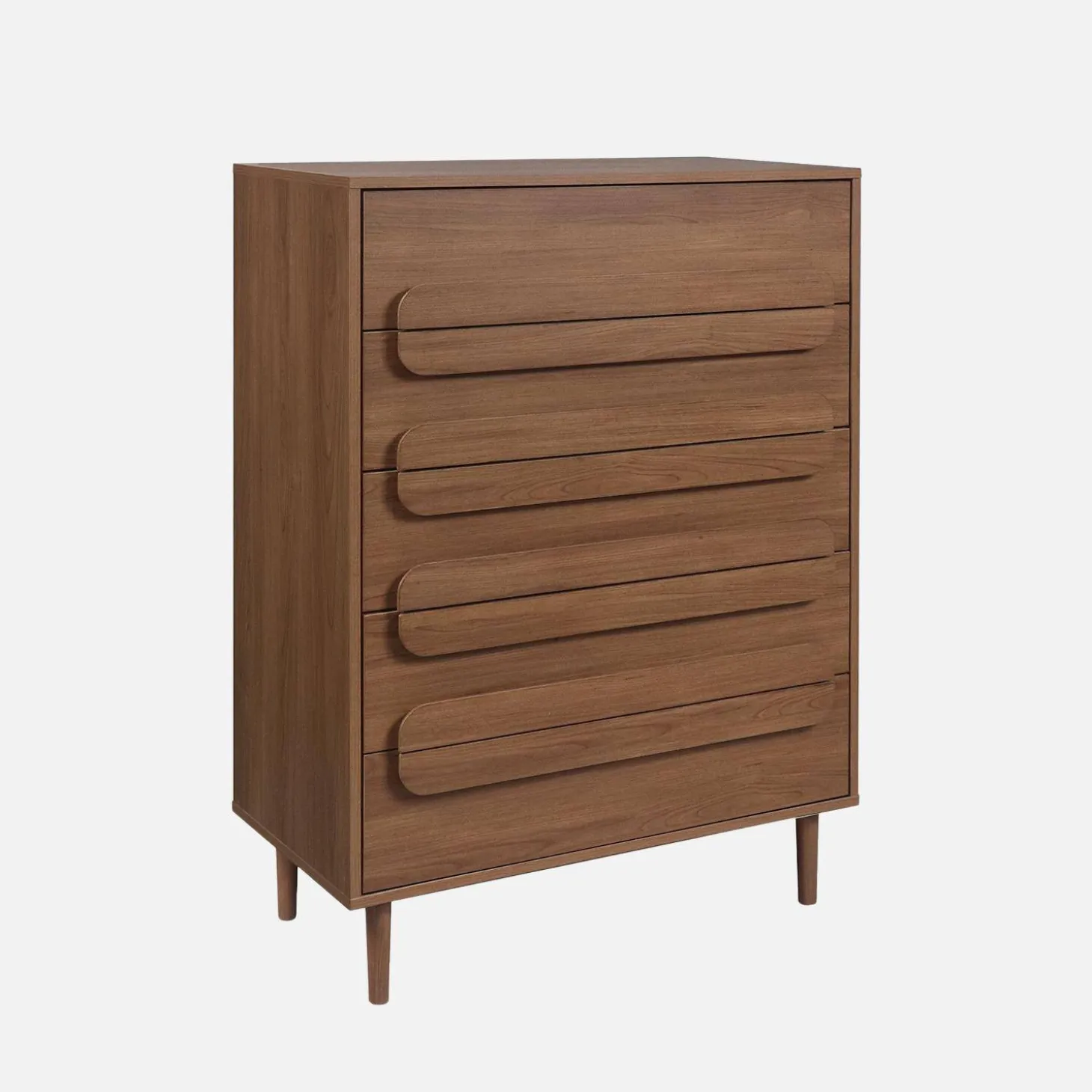 Vintage ladekast houtdecor 5 lades 80cm