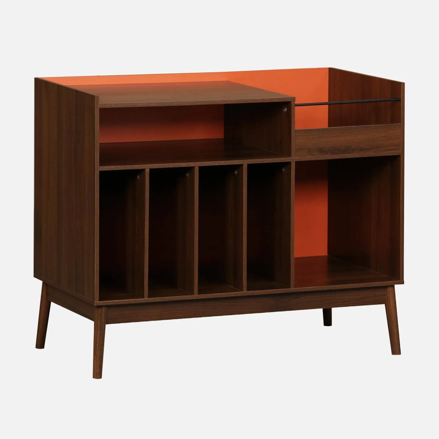 Vintage platenspeler kastje tweekleurig 100cm