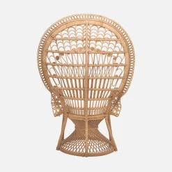Vintage rotan fauteuil, B 110 x D 60 x H 150cm