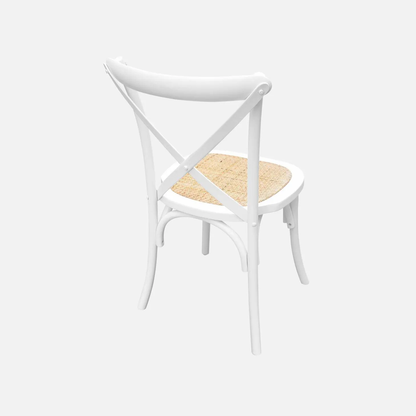 Vintage rubberhouten bistrostoelen (set van 2)