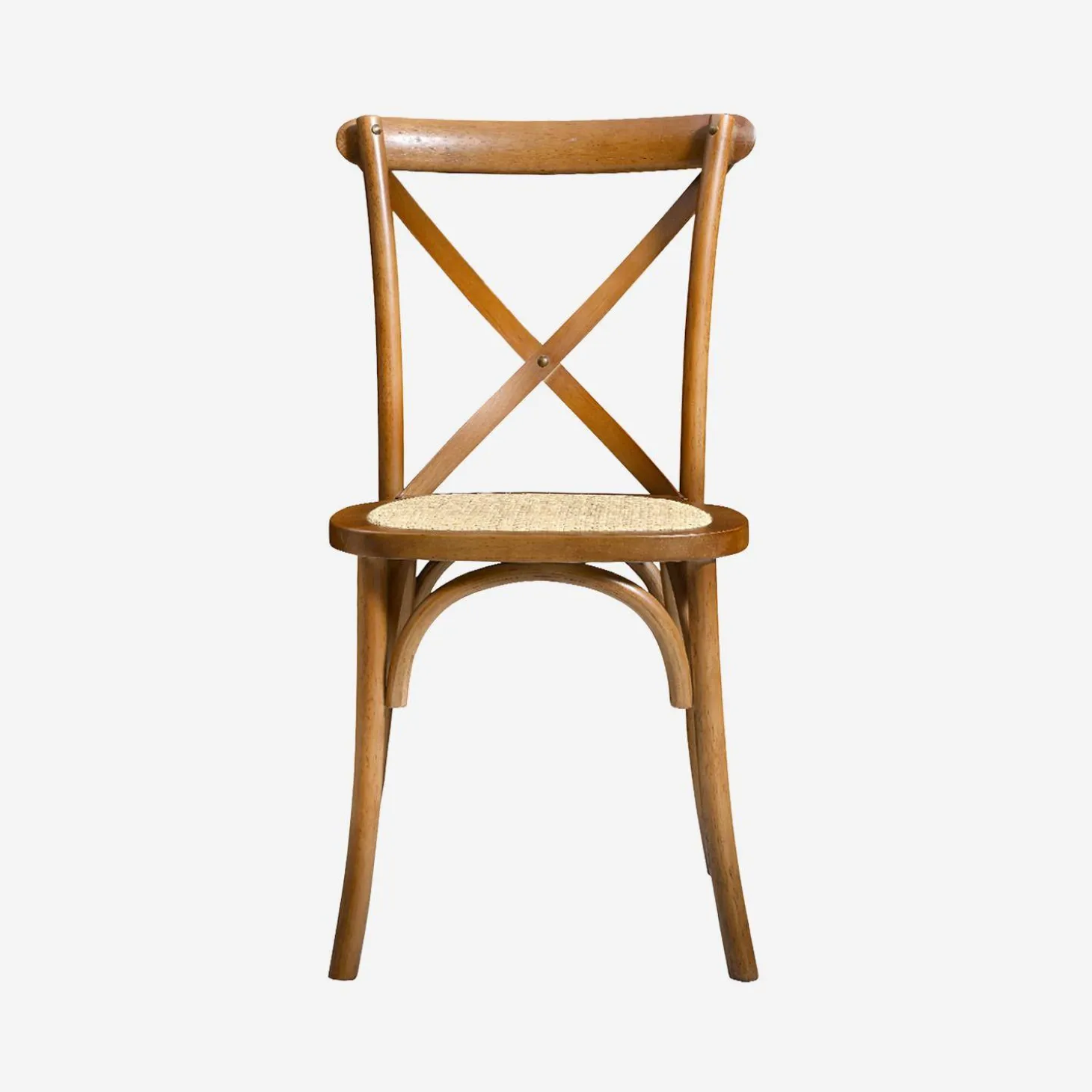 Vintage rubberhouten bistrostoelen (set van 2)