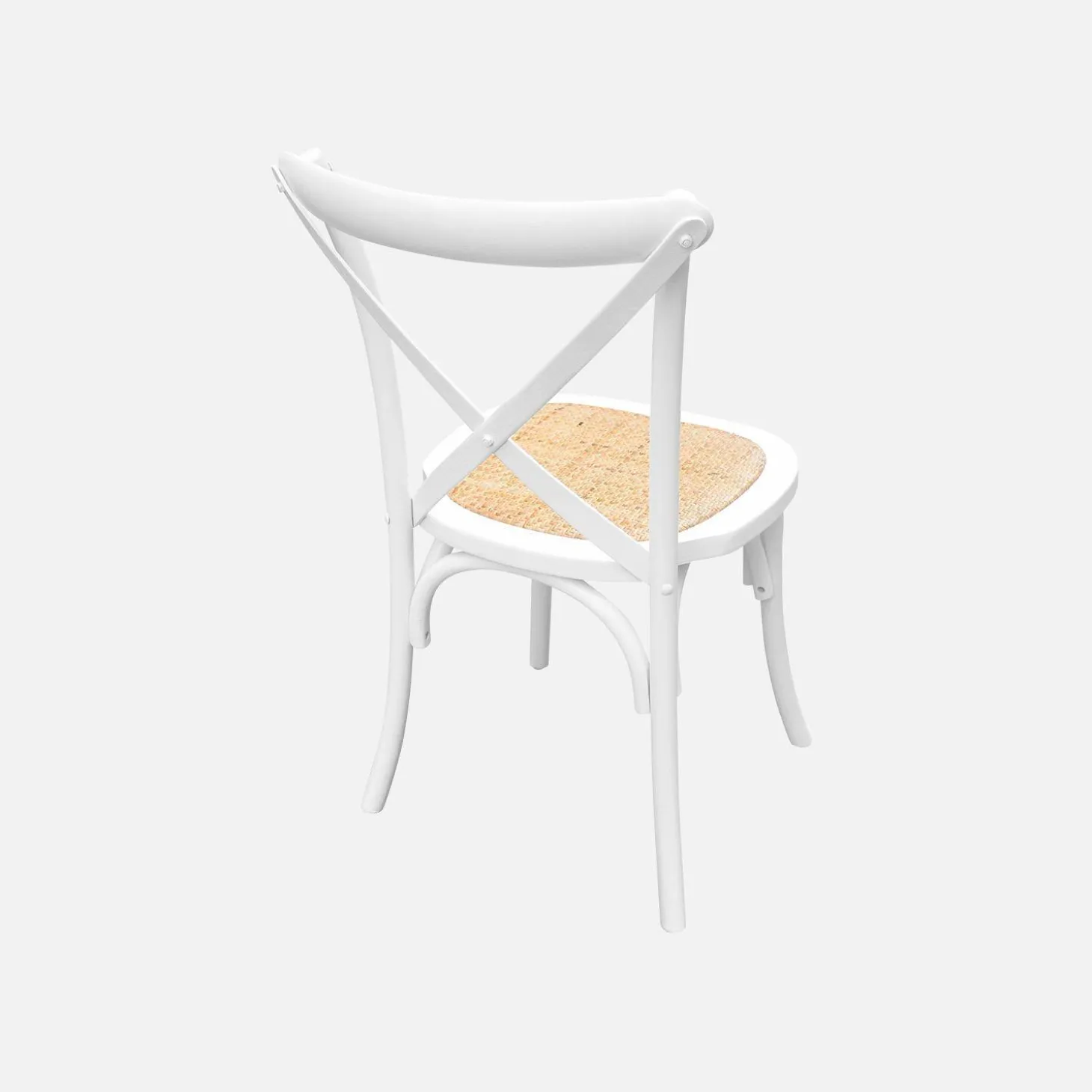 Vintage rubberhouten bistrostoelen (set van 4)