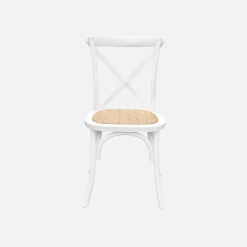 Vintage rubberhouten bistrostoelen (set van 4)