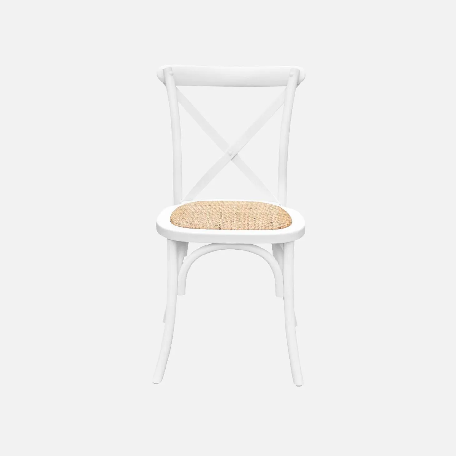 Vintage rubberhouten bistrostoelen (set van 4)