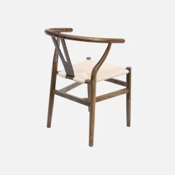 Vintage stoel van beukenhout en touw (set van 2)