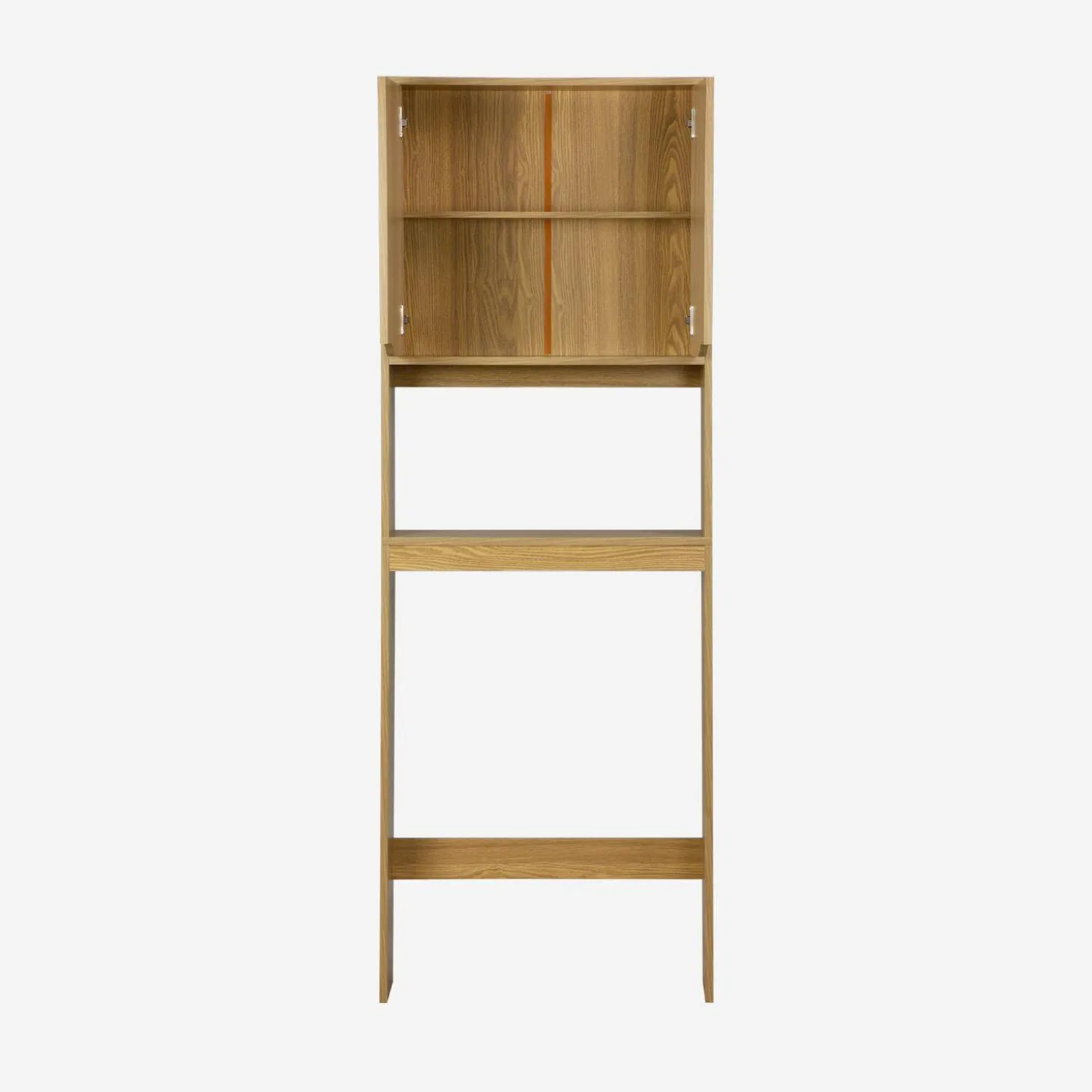 Vintage WC-kast met houtdecor
