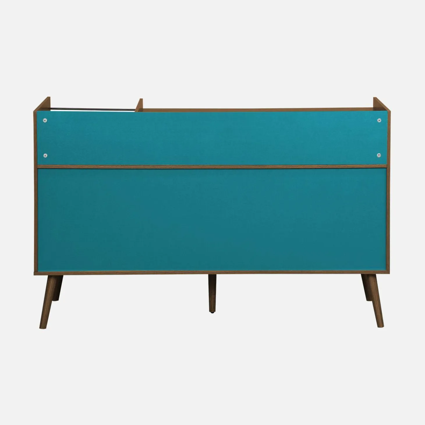 Vintage XL platenspeler kastje tweekleurig 130cm