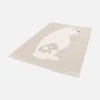 Vloerkleed beige/crème, teddybeer