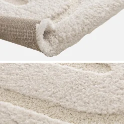 Vloerkleed met grafisch patroon voor binnen crème