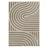 Vloerkleed met grafisch patroon taupe voor binnen