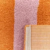 Vloerkleed oranje-roze gestreept voor binnen