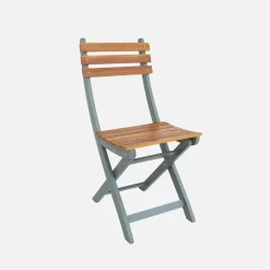 Vouwbare acacia tuinstoel (Set van 4)