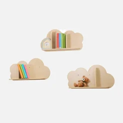 Wandplanken Cloud voor kinderkamer (set van 3)