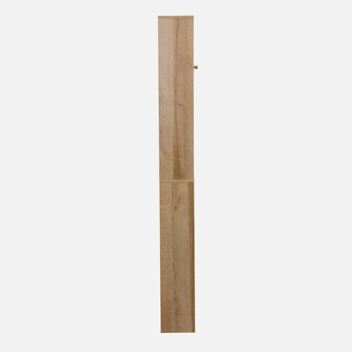Wc meubelrek met houten en rotan decoratie