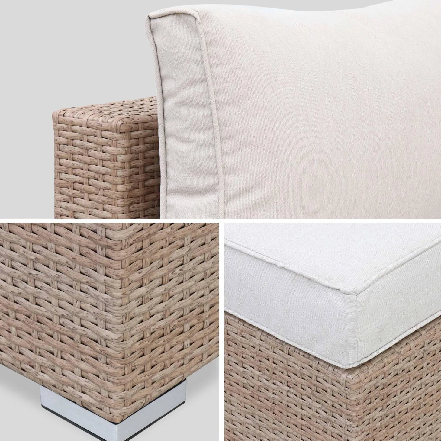 Wicker loungeset 8-10 plaatsen
