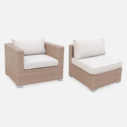 Wicker loungeset 8-10 plaatsen