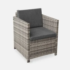 Wicker loungeset 4 plaatsen