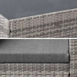 Wicker loungeset 4 plaatsen