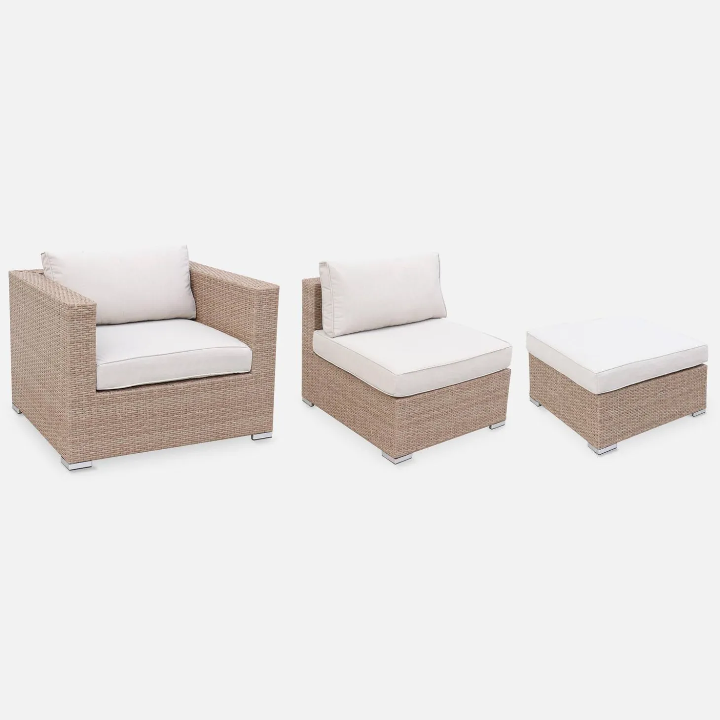 Wicker loungeset 12 tot 14 plaatsen
