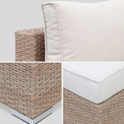 Wicker loungeset 12 tot 14 plaatsen